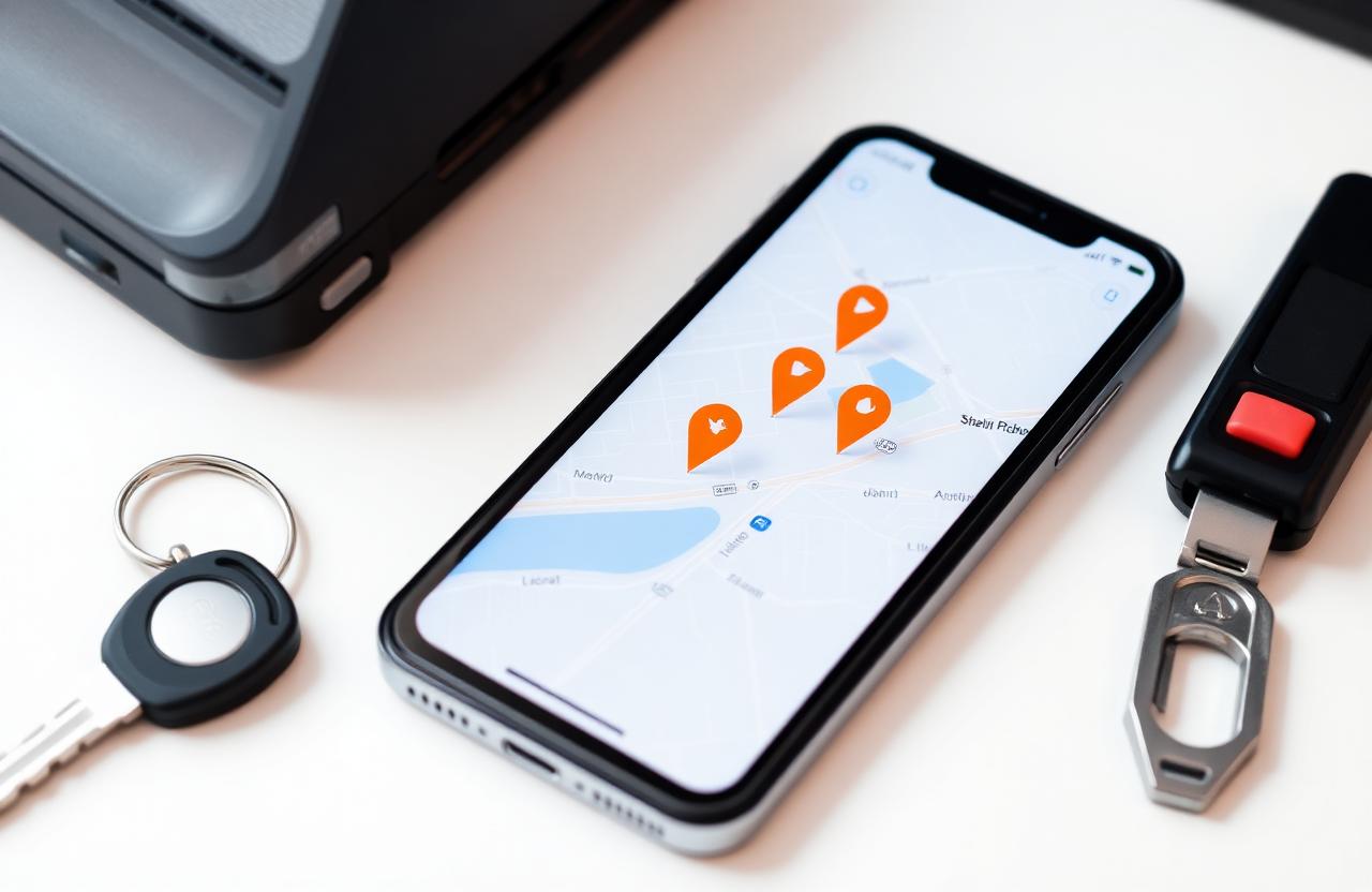 Phone showing a local map with service-provider pins and a verified badge